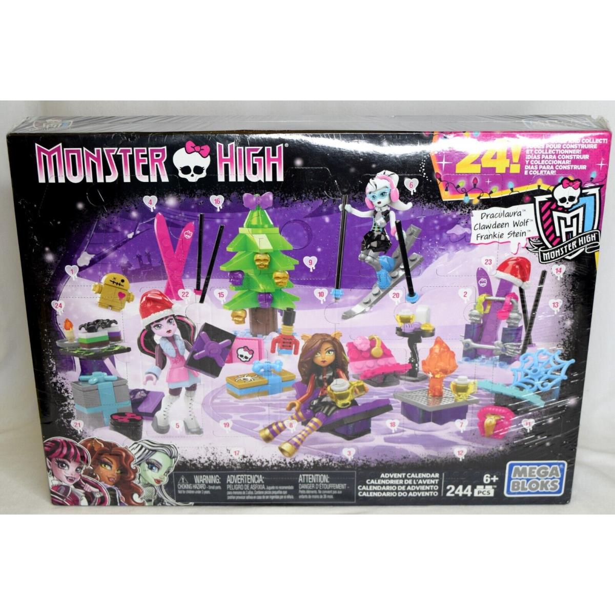 Mega Bloks Monster High Advent Calendar Holdiay Christmas Winter Toy 2016