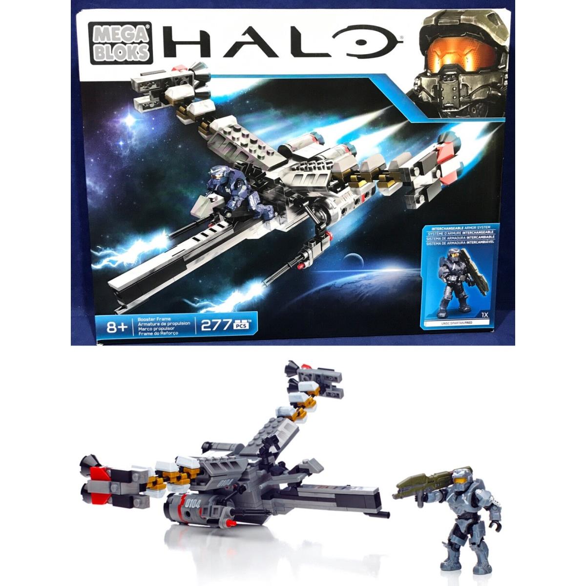 Halo Booster Frame Ship - Mega Bloks CND02 - Unsc Spartan Fred Figure