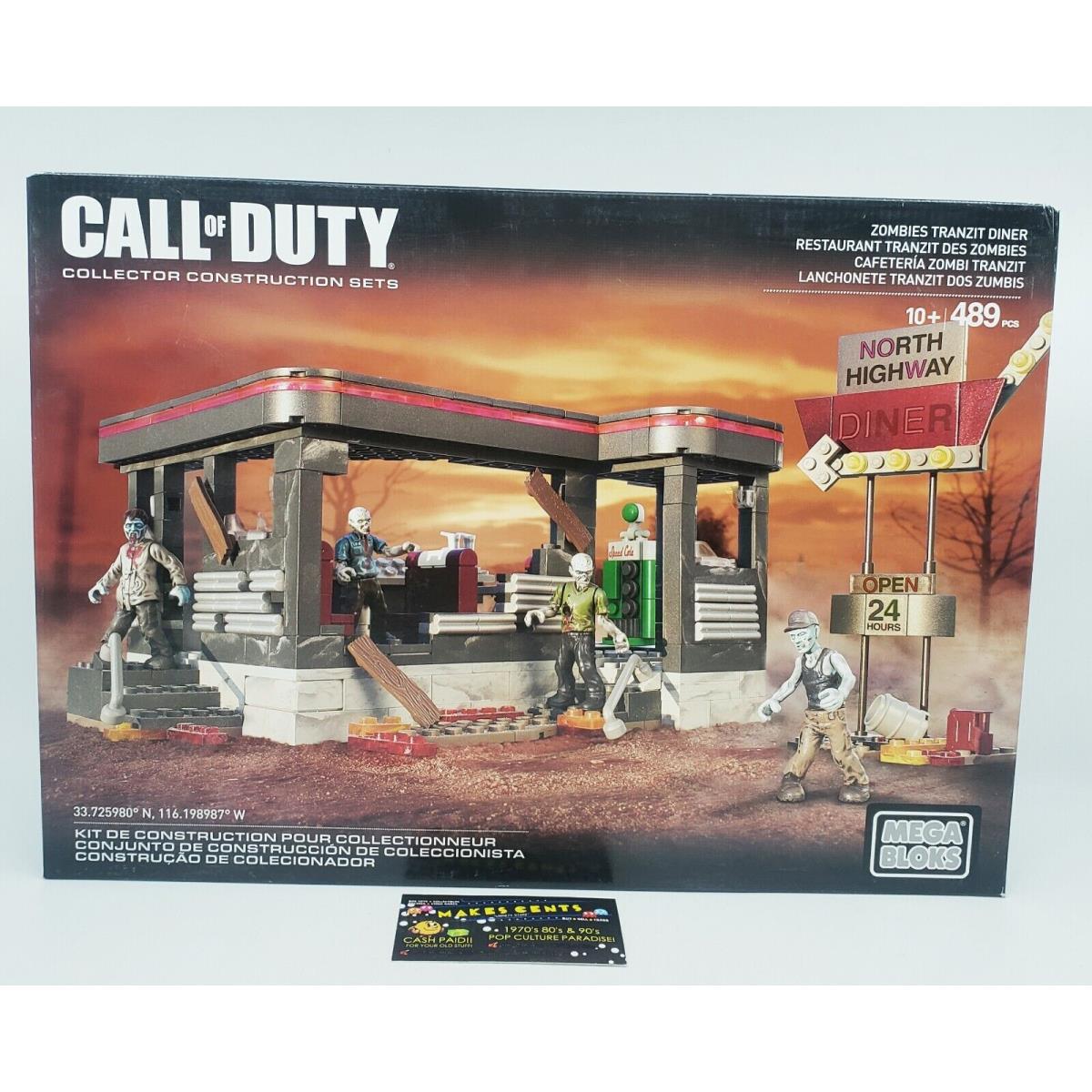 Mega Bloks Call of Duty Zombies Tranzit Diner Collector Series CNG84