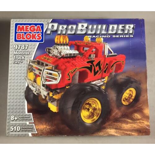 Mega Bloks Probuilder Racing Series Monster Truck Fury 9787 Red 4x4