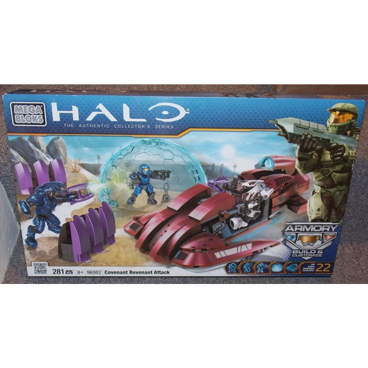 2011 Halo Mega Bloks Covenant Revenant Attack 281 Piece Set In The Box