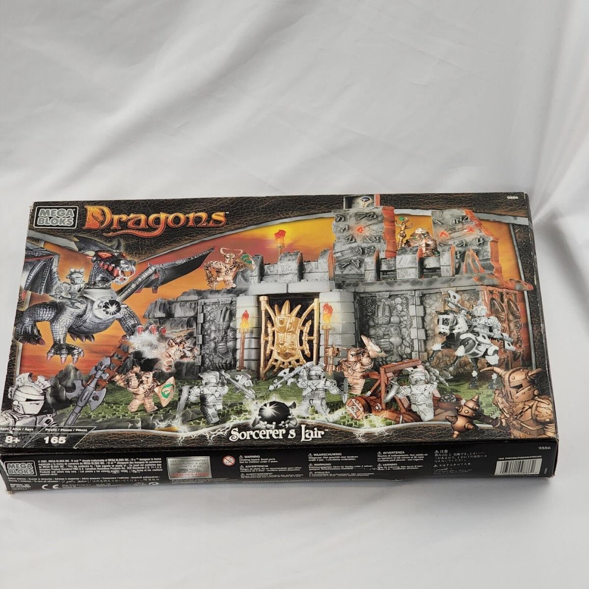 Mega Bloks Dragons 9886 Sorcerer`s Lair Building Set Toy 2002