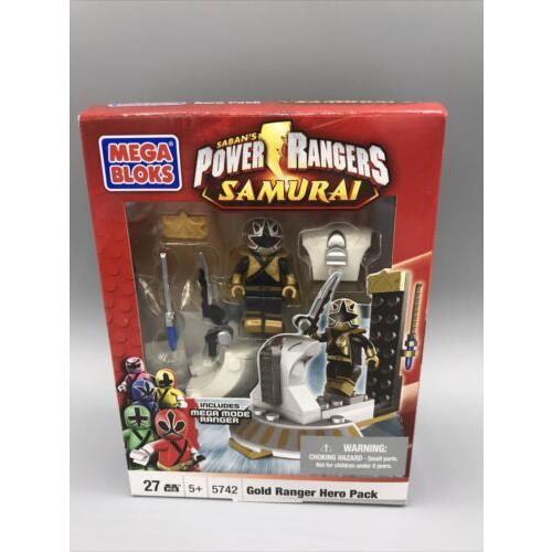 Mega Bloks 5742 Gold Power Rangers Hero Pack Samurai Rare