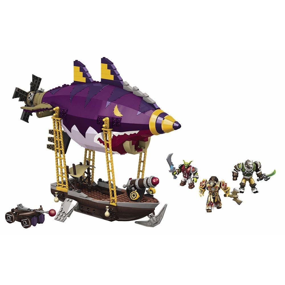 Mega Bloks World of Warcraft Goblin Zeppelin Ambush w/ Secret Loot 310 Pc Set