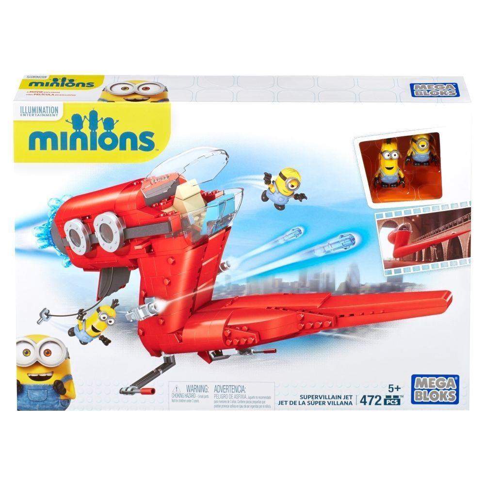 Mega Bloks Minions Supervillain Jet Super Villain Jet 472 Piece