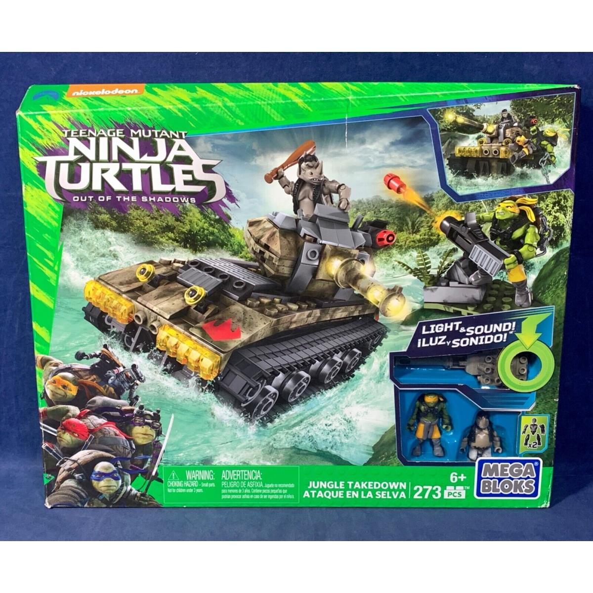 Jungle Takedown Mega Bloks DPF81 Teenage Mutant Ninja Turtles Tmnt Rock Steady