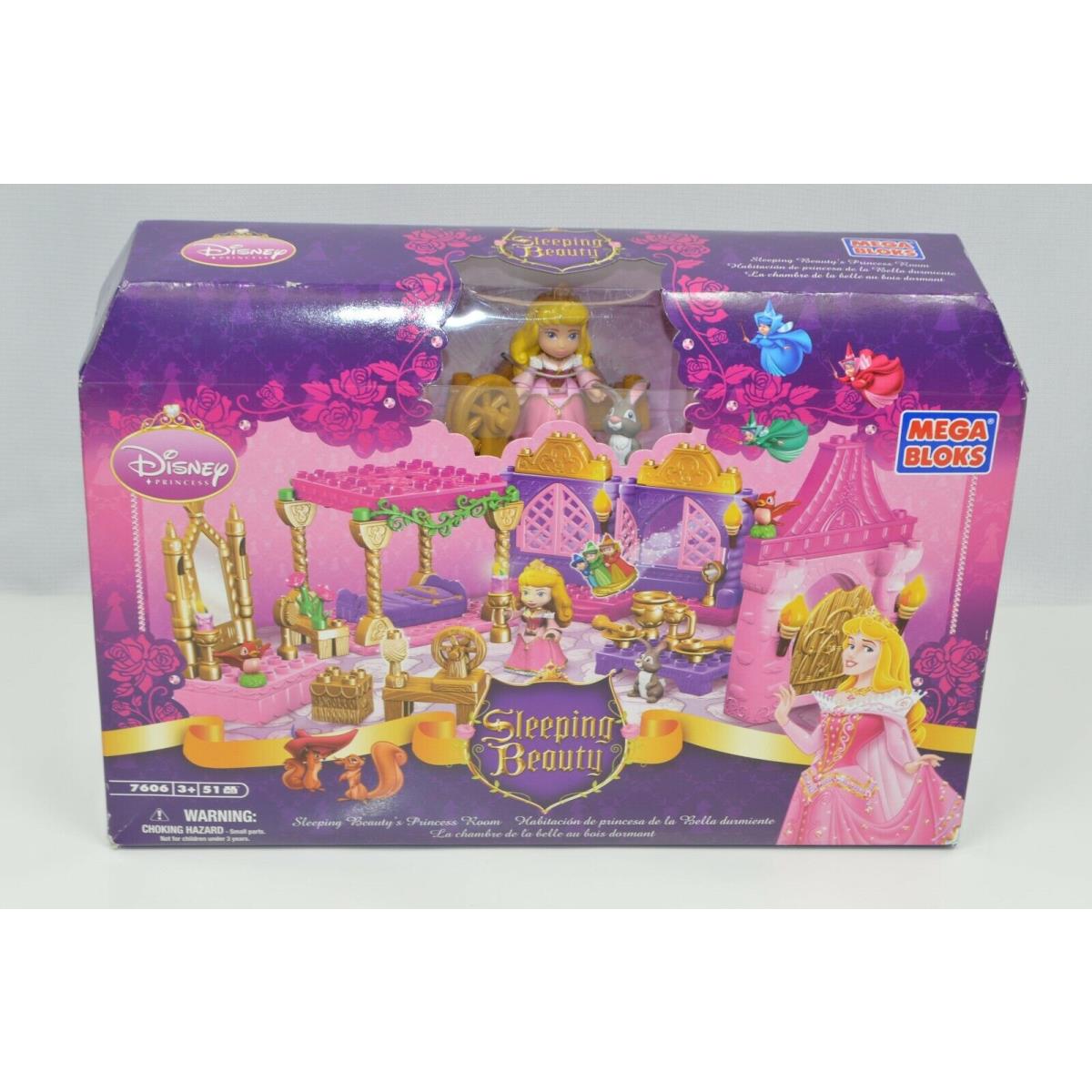 Mega Bloks Disney Princess 7606 Sleeping Beauty`s Princess Room 51 pc