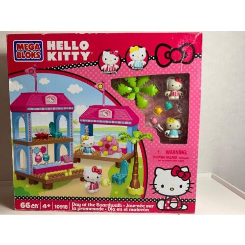 Mega Bloks Hello Kitty 66 pc Set 10918 Day at The Boardwalk Friends Mimmy Create