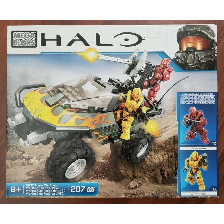 Halo Mega Bloks 97449 Unsc Flame Warthog - Razorback Gausshog Rockethog Spartan
