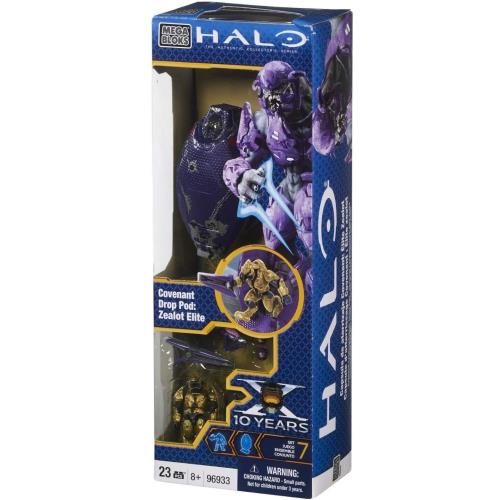 Halo 96933 Mega Bloks Covenant Drop Pod Zealot Elite in Package