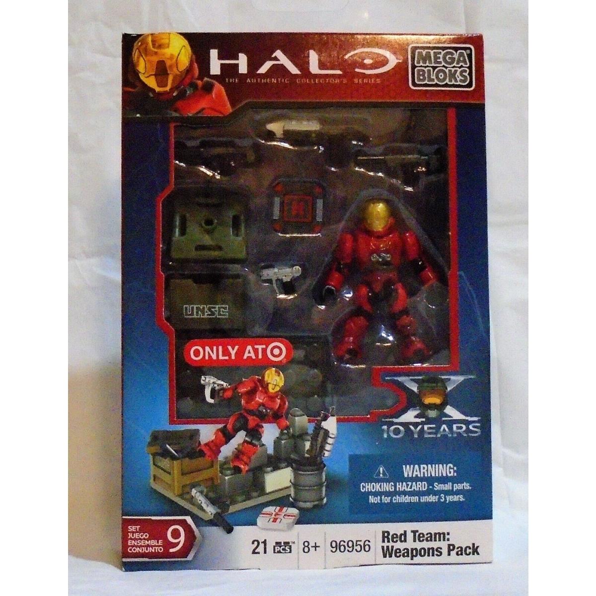 Mega Bloks 96956 Halo Red Team: Weapons Pack Target Exclusiv Misb Retired