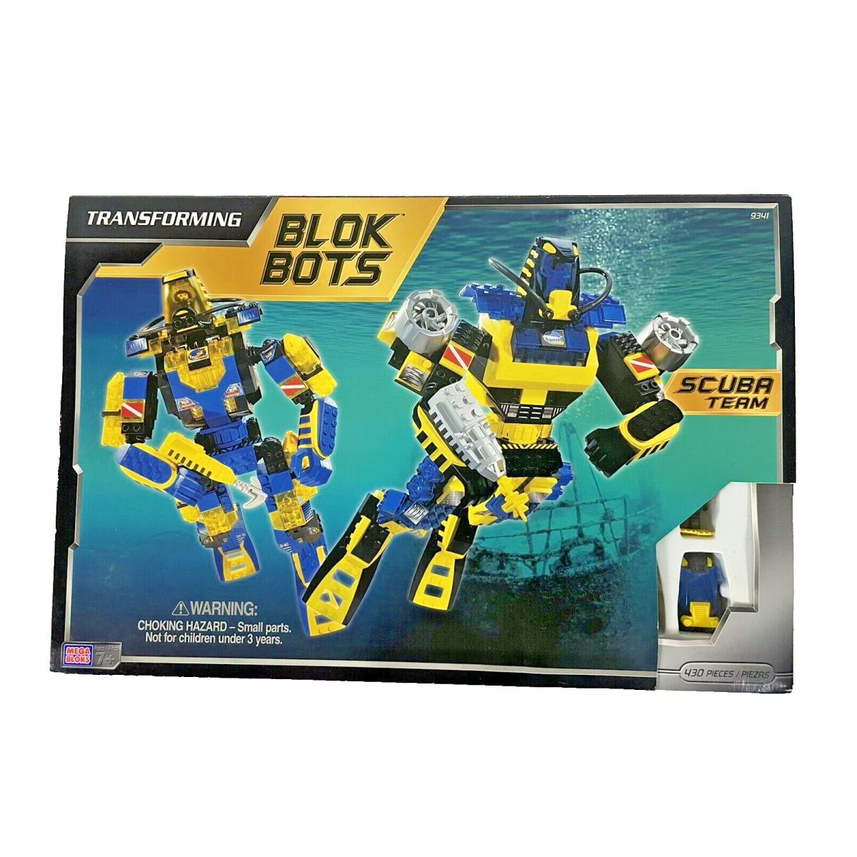 Transforming Block Bots Vintage 2000 Ritvik Scuba Team 430 Pieces 9341