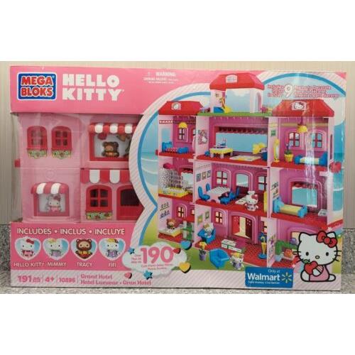 Mega Bloks Hello Kitty Grand Hotel Sanrio 191 Pcs 10896 2012 Mega Walmart Excl