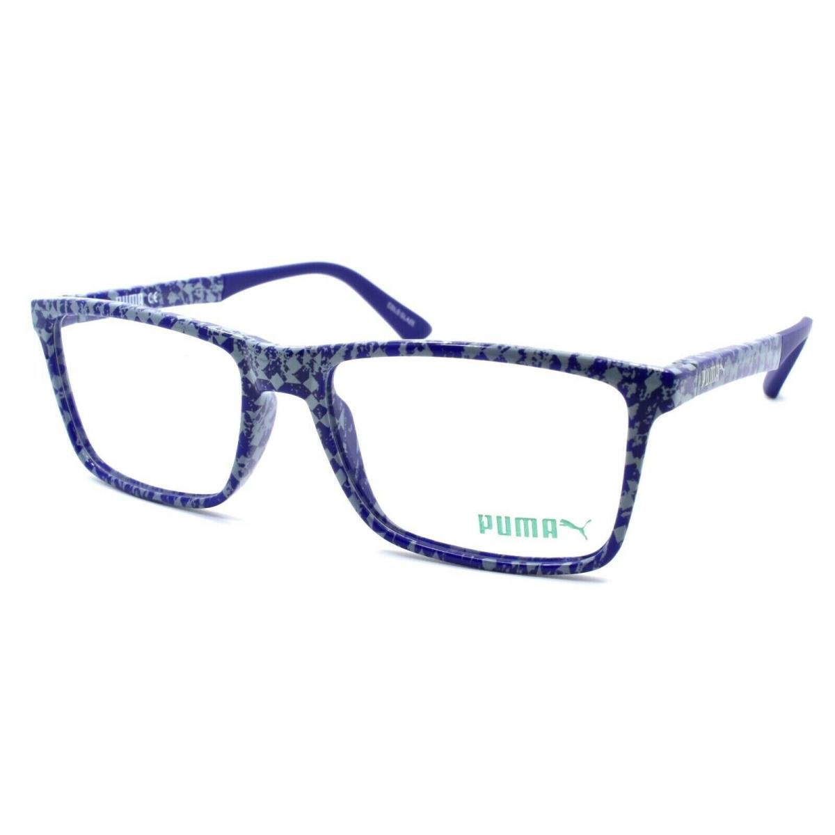 Puma PU0117O 002 Men`s Eyeglasses Frames 55-17-145 Blue / Grey