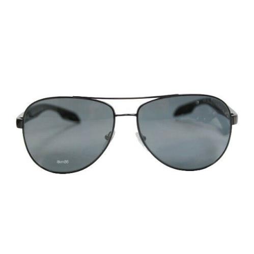 Prada Linea Rossa PS 53PS-5AV5L0 Gunmetal / Light Grey Mirror Black Sunglasses