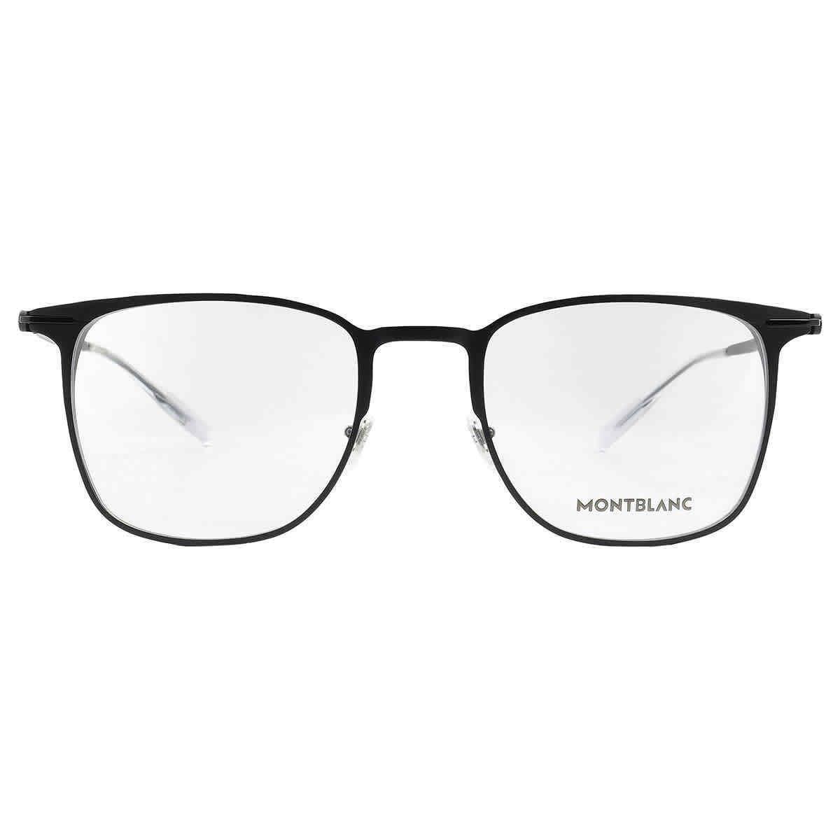 Montblanc Demo Square Men`s Eyeglasses MB0232O 001 51 MB0232O 001 51