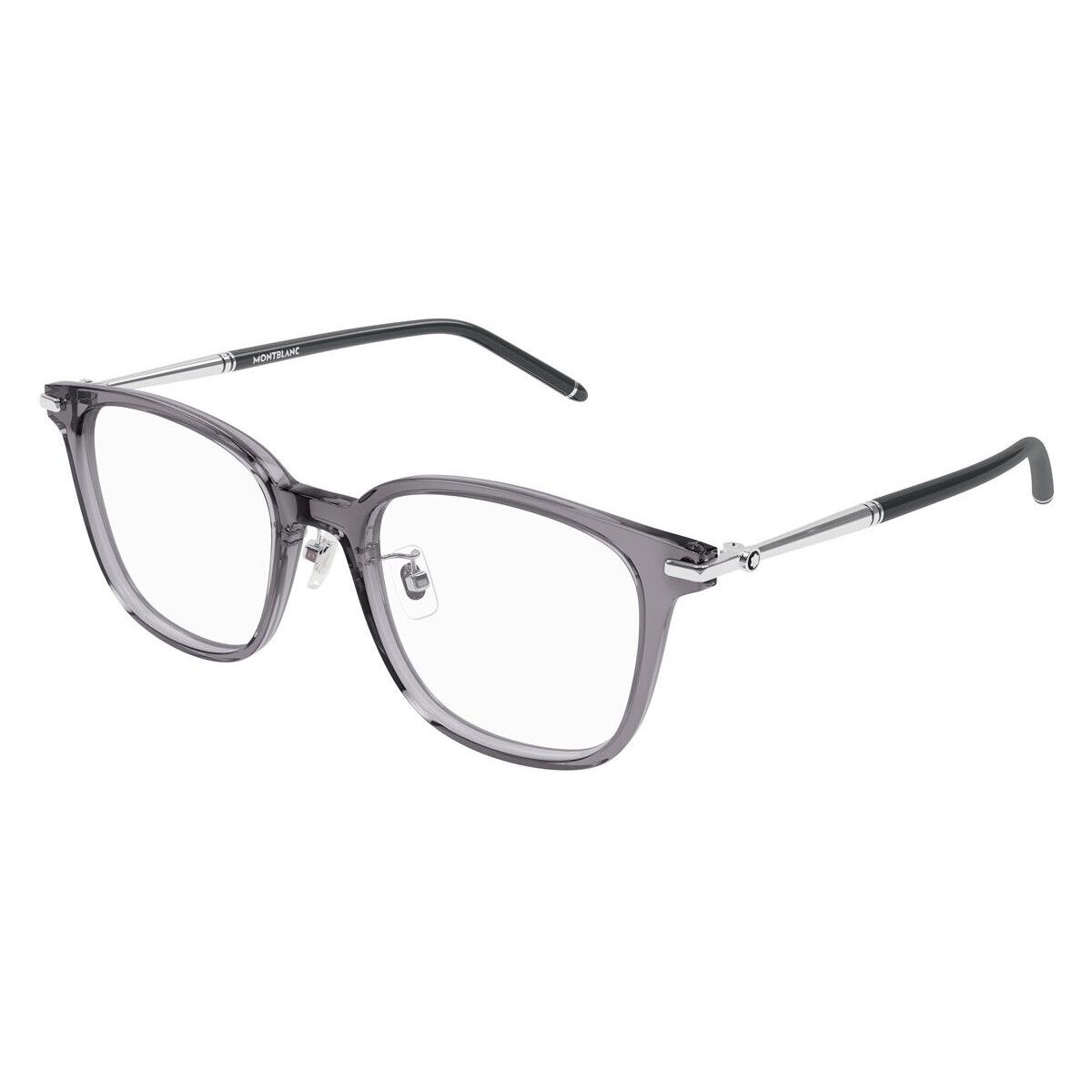 Montblanc MB0247OK Eyeglasses Men Gray Wayfarer 52mm