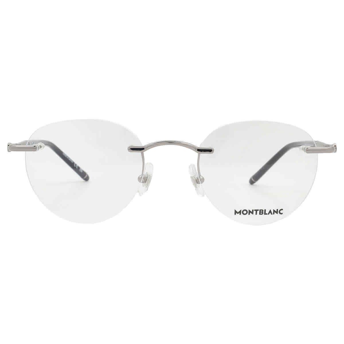 Montblanc Demo Oval Men`s Eyeglasses MB0244O 001 51 MB0244O 001 51