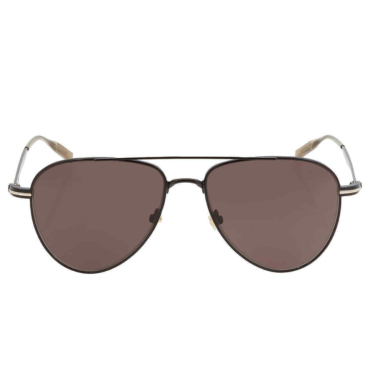 Montblanc Grey Pilot Men`s Sunglasses MB0235S 001 57 MB0235S 001 57