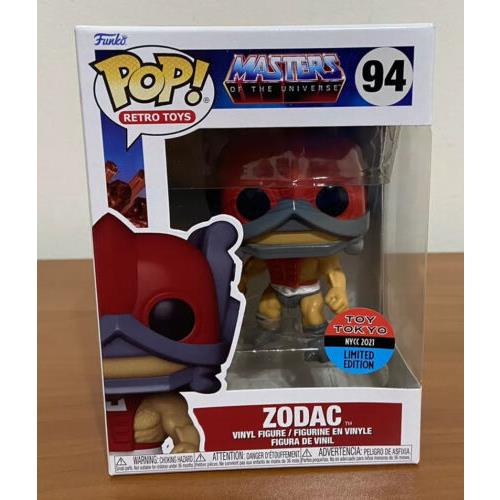 Zodac Masters Of The Universe Funko Pop 94 Nycc 2021 Toy Tokyo Exclusive Motu