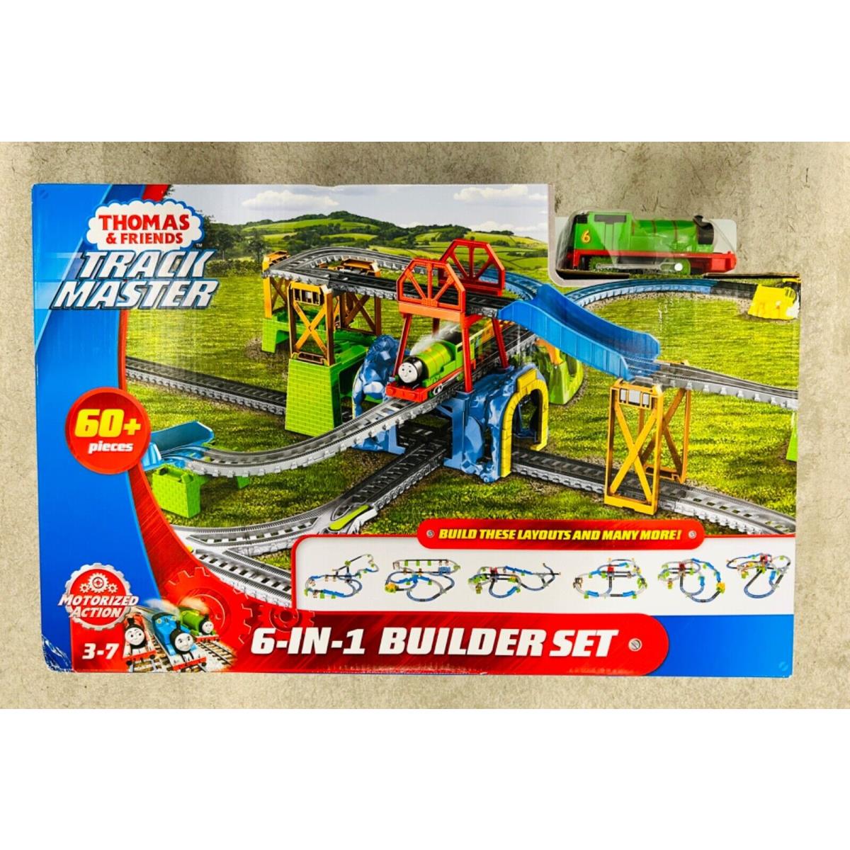 Thomas Friends Trackmaster Percy Track 6 in 1 Builder Set w/ Motorized Tra