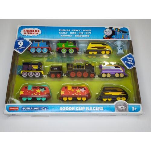 Thomas Friends Sodor Cup Racers 9-Pack Diecast Push-along Toy Train Engines