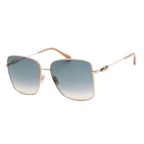 Jimmy Choo Women`s Sunglasses Gold Square Metal Frame Hester/s 0BKU I4