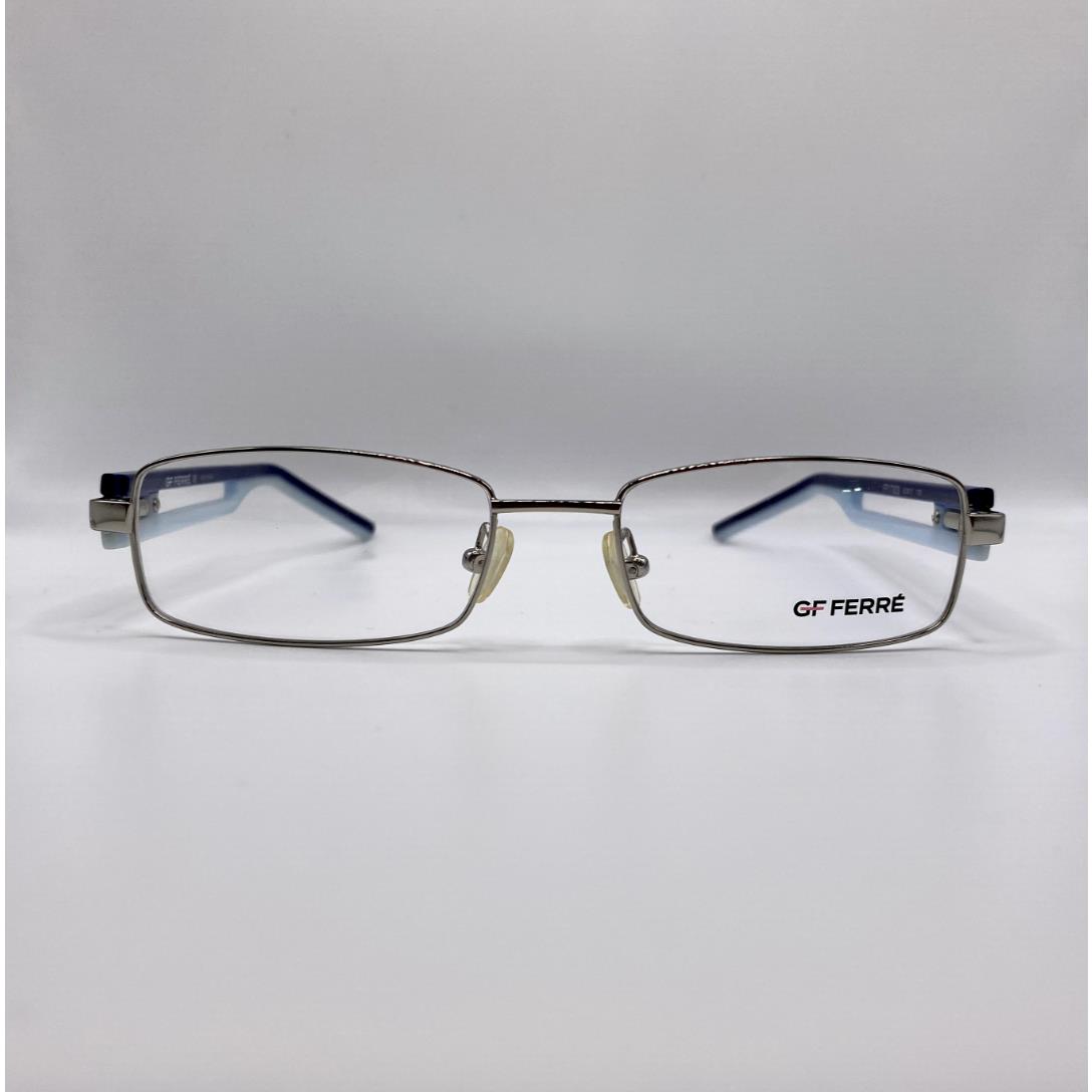 Gianfranco Ferre FF17303 Silver Blue Metal Eyeglasses Frame 52-17-135 FF 17303
