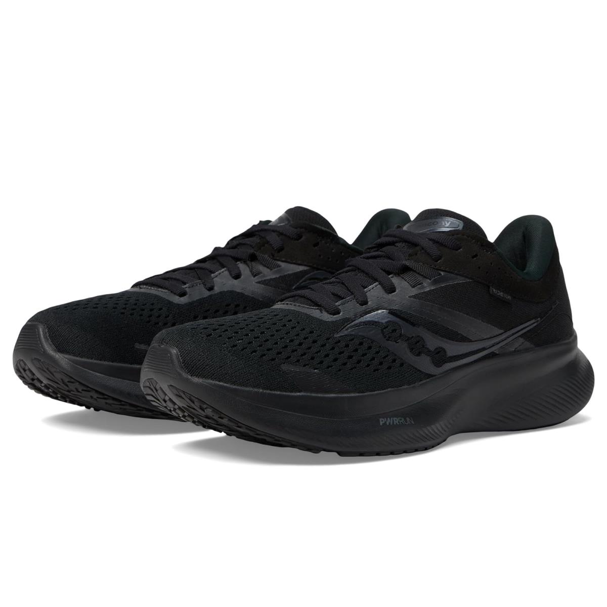 Woman`s Sneakers Athletic Shoes Saucony Ride 16 Triple Black
