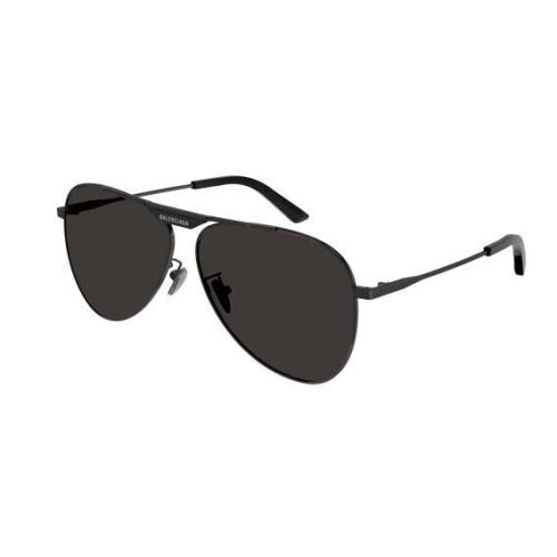 Balenciaga BB0244S 001 Grey Oval Unisex Sunglasses