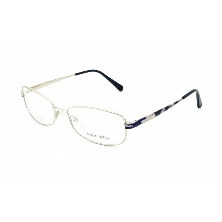 Giorgio Armani GA892 Silver Blue Yvh Eyeglasses Frame 54-17-135 Italy Made