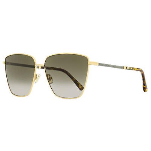 Jimmy Choo Square Lavi Sunglasses 06JHA Gold/havana 60mm