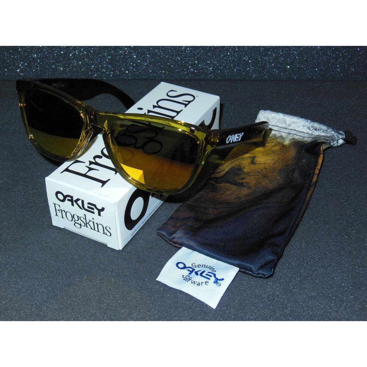 Oakley Frogskins Sunglasses Moto Octane/fire Iridium Retro 80s Sport Usa