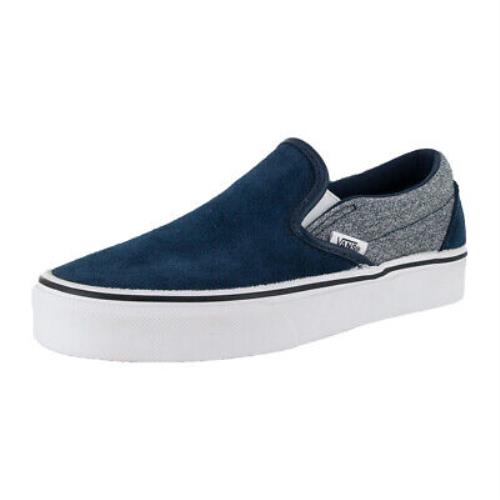 Vans Classic Slip-on Sneakers Suiting/dress Blue Skateboarding Shoes