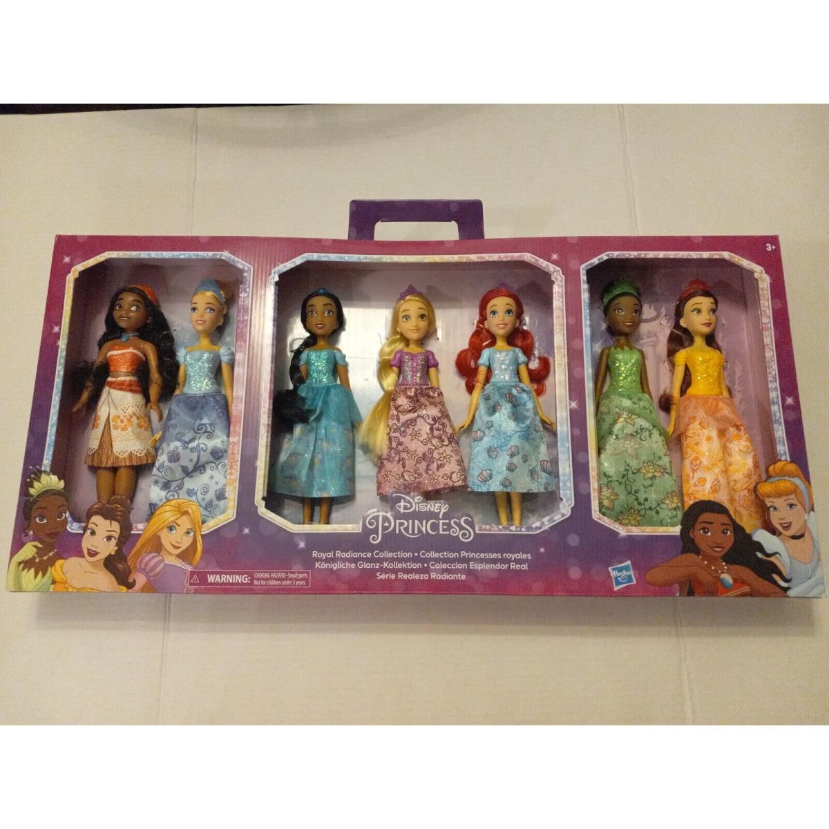 Disney Princess Royal Radiance Collection 7 Fashion Dolls