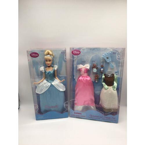 Disney Store Cinderella Barbie Wardrobe and Friends w. Mice Retired Disney