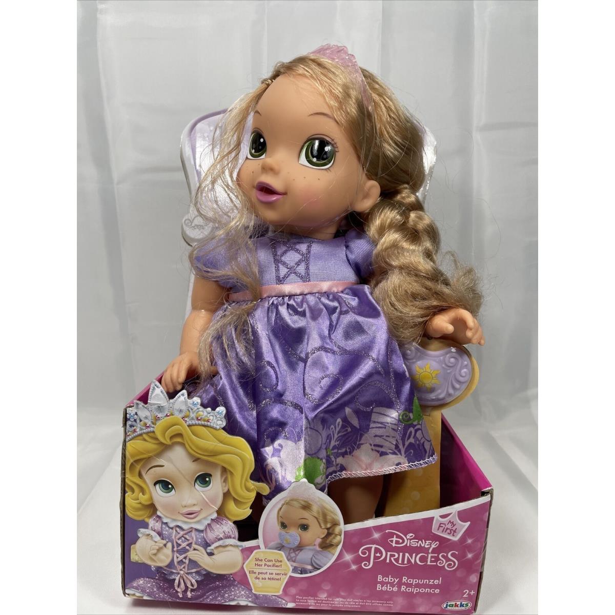 Disney Princess Deluxe Baby Rapunzel Doll with Pacifier Baby Doll Toy