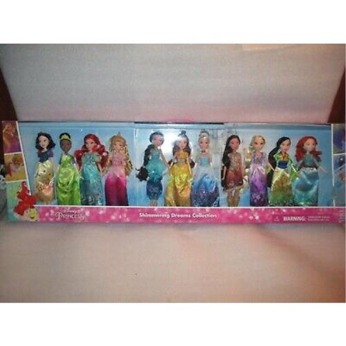 Disney Princess Shimmering Dreams Doll Collection 11 Dolls