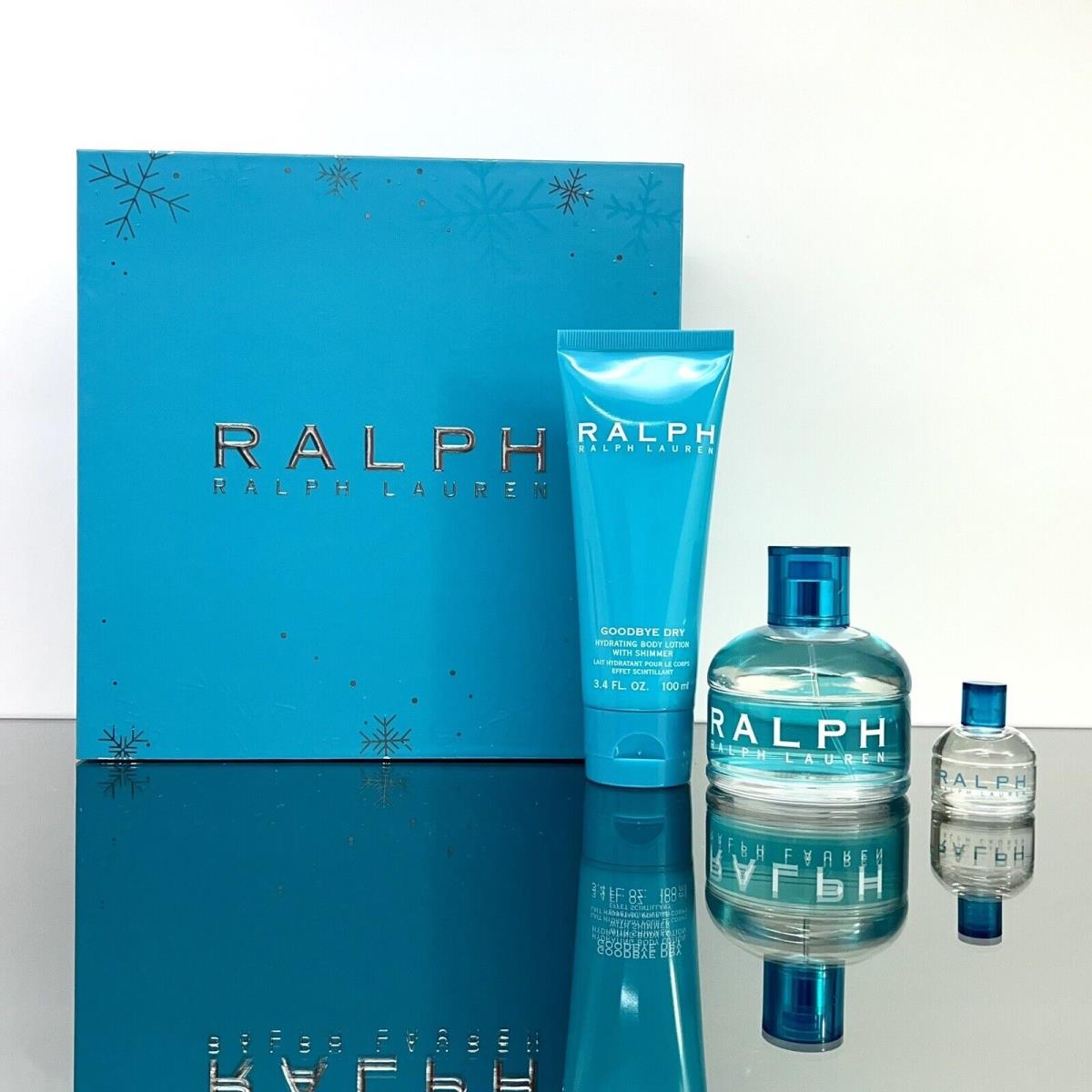 Ralph by Ralph Lauren 3pc Set For Women 100ml B/L+Mini+100ml Edt Spr Giftset