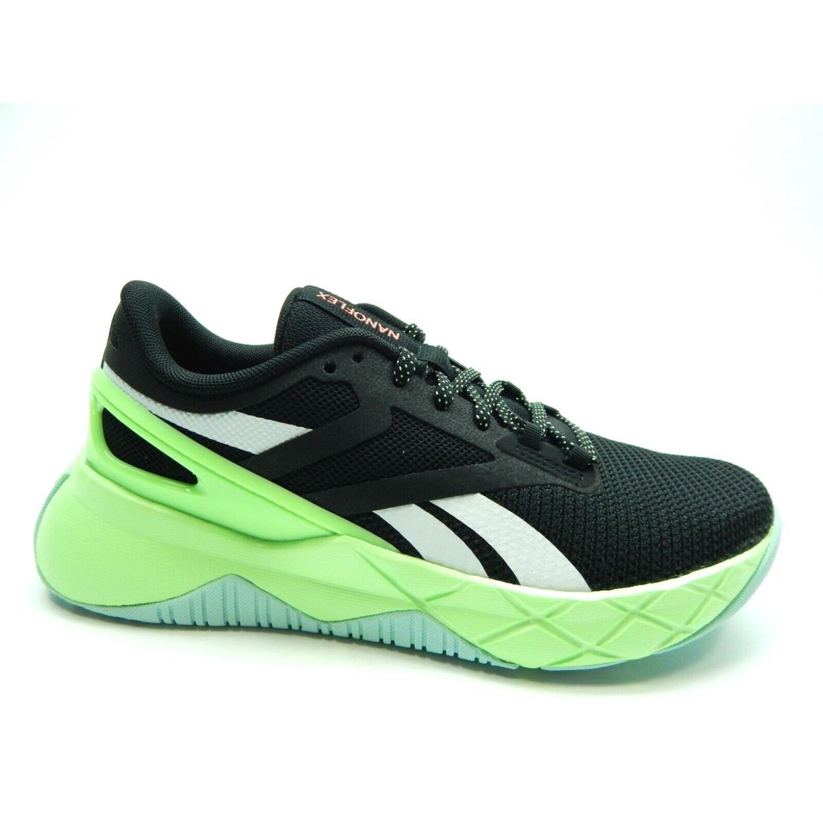 Reebok Nano Flex TR Black Neon Mint FX7941 Women Shoes Size 11