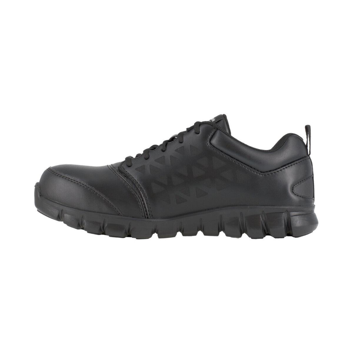 Reebok Sublite Cushion Work Men`s Athletic Work Shoe Black Boots RB4047