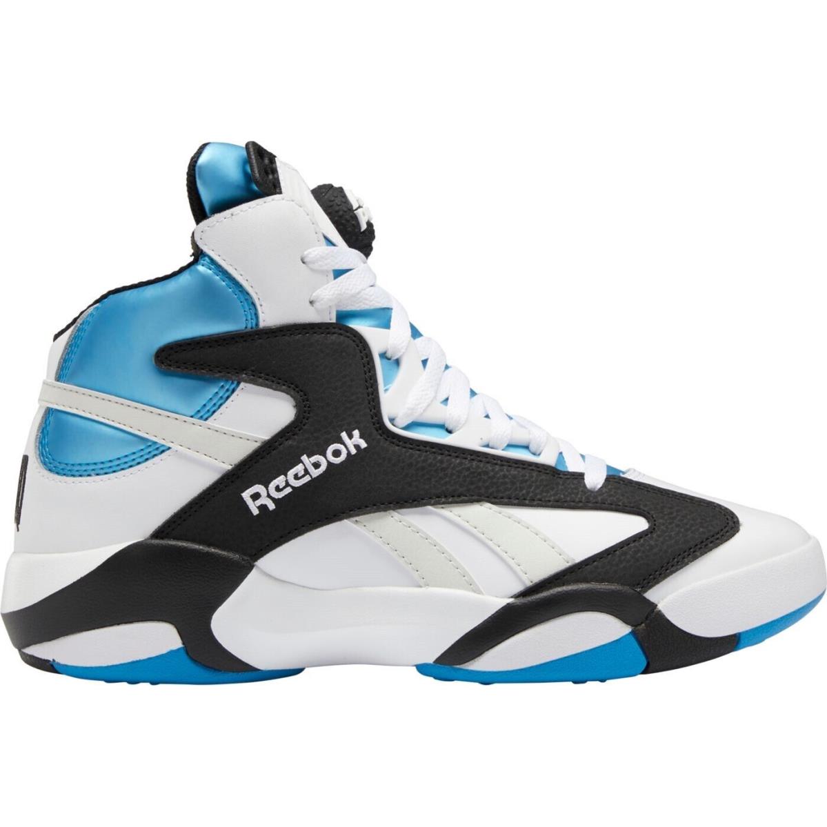 Reebok Men Shaq Attaq Basketball Shoes Orlando Magic Azure Blue White Black 10.5