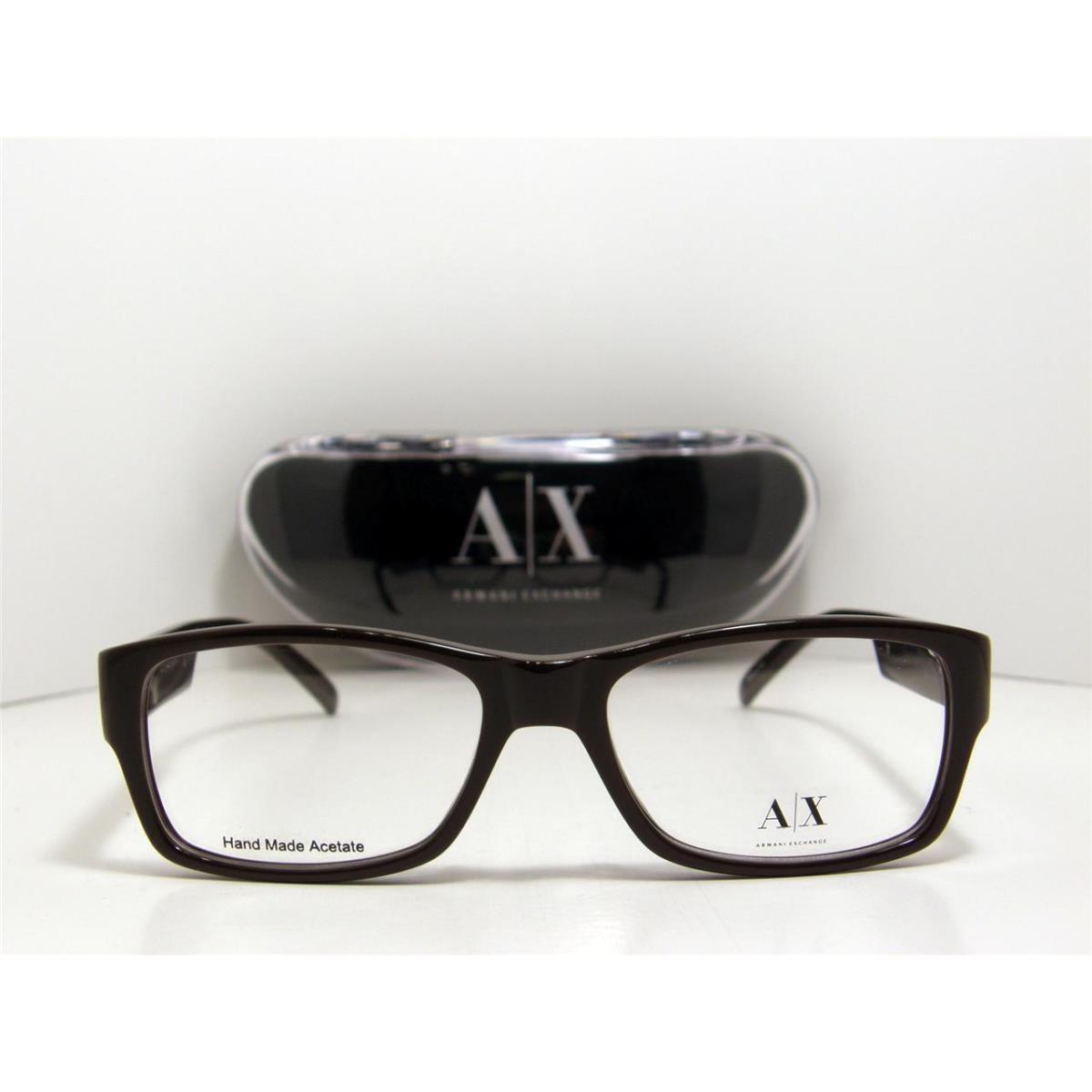 Armani Exchange AX152 86L Brown Plastic Eyeglasses Frame 53-17-140 Hand Made Ace