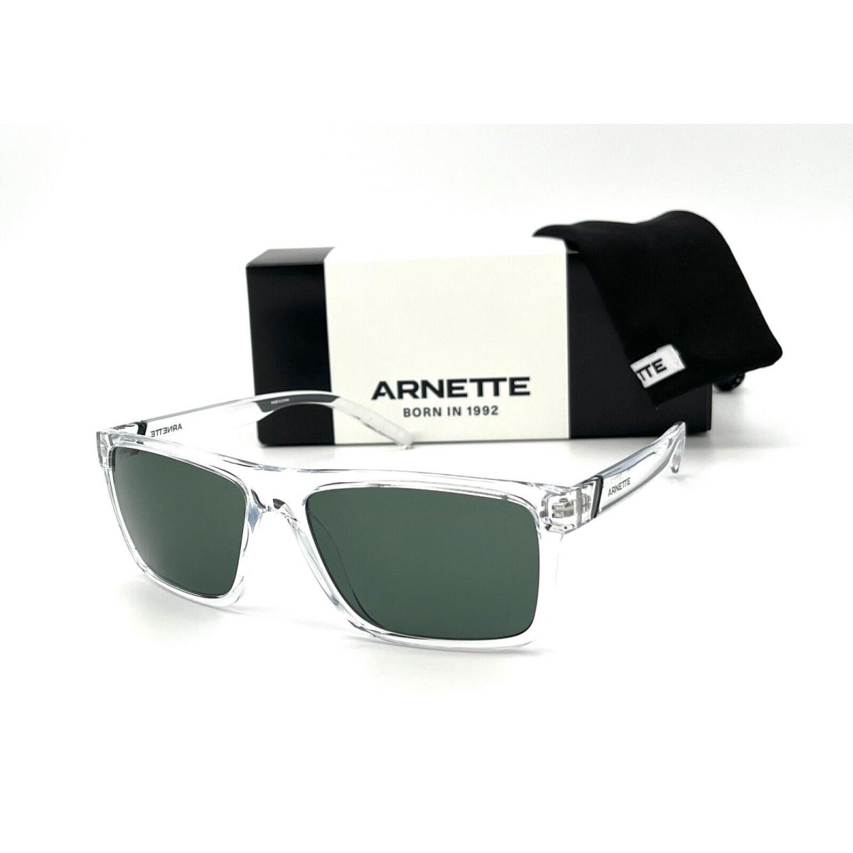 Arnette Goemon AN4267 263471 Crystal / Dark Green 60mm Sunglass