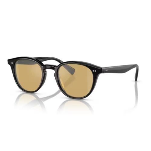 Oliver Peoples 0OV5454SU Desmon Sun 10050F Black/mustard Mirrored Sunglasses - Black Frame, Mustard Orange Lens