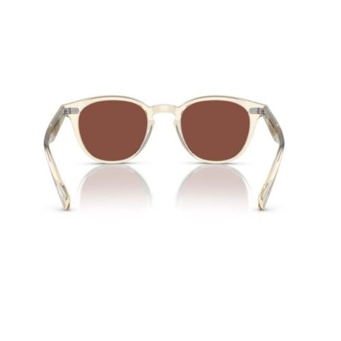 Oliver Peoples sunglasses Desmon Sun - Pale Citrin Frame, Burgundy Lens