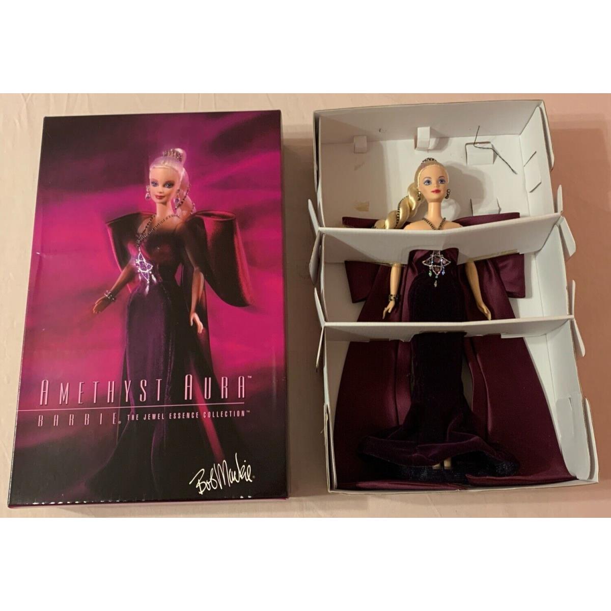 1996 Amethyst Aura Barbie Doll Jewel Essence Collection Bob Mackie Mattel 15522