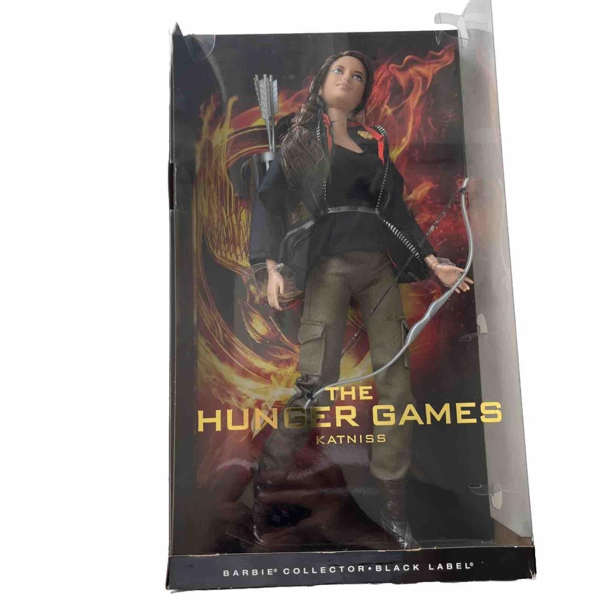 Hunger Games Katniss Doll Barbie Collector Black Label - Doll Hair: Brown, Doll Eye: Green