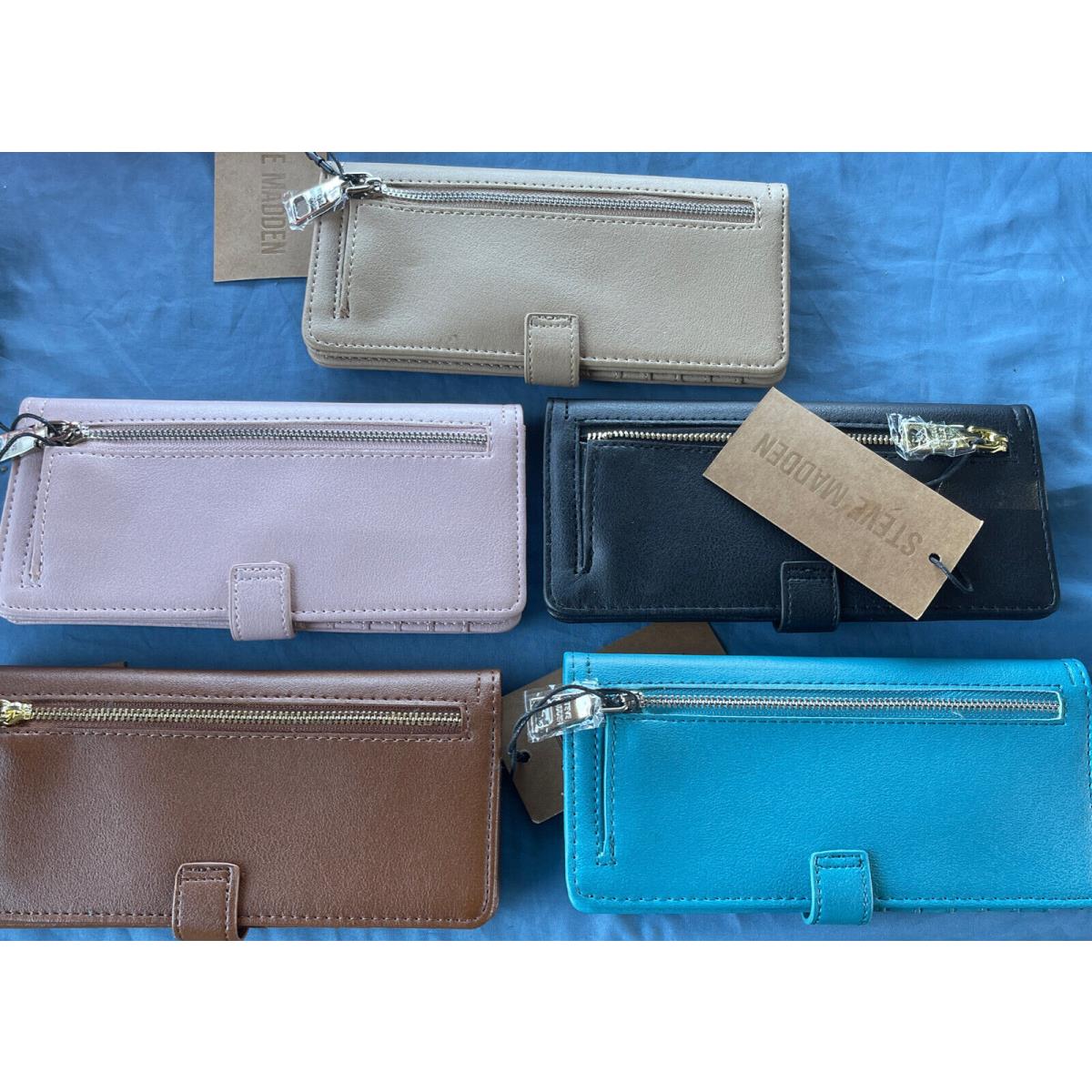 5 Steve Madden Wallet Woman`s Soft Textured Lavender - Cute $38ea