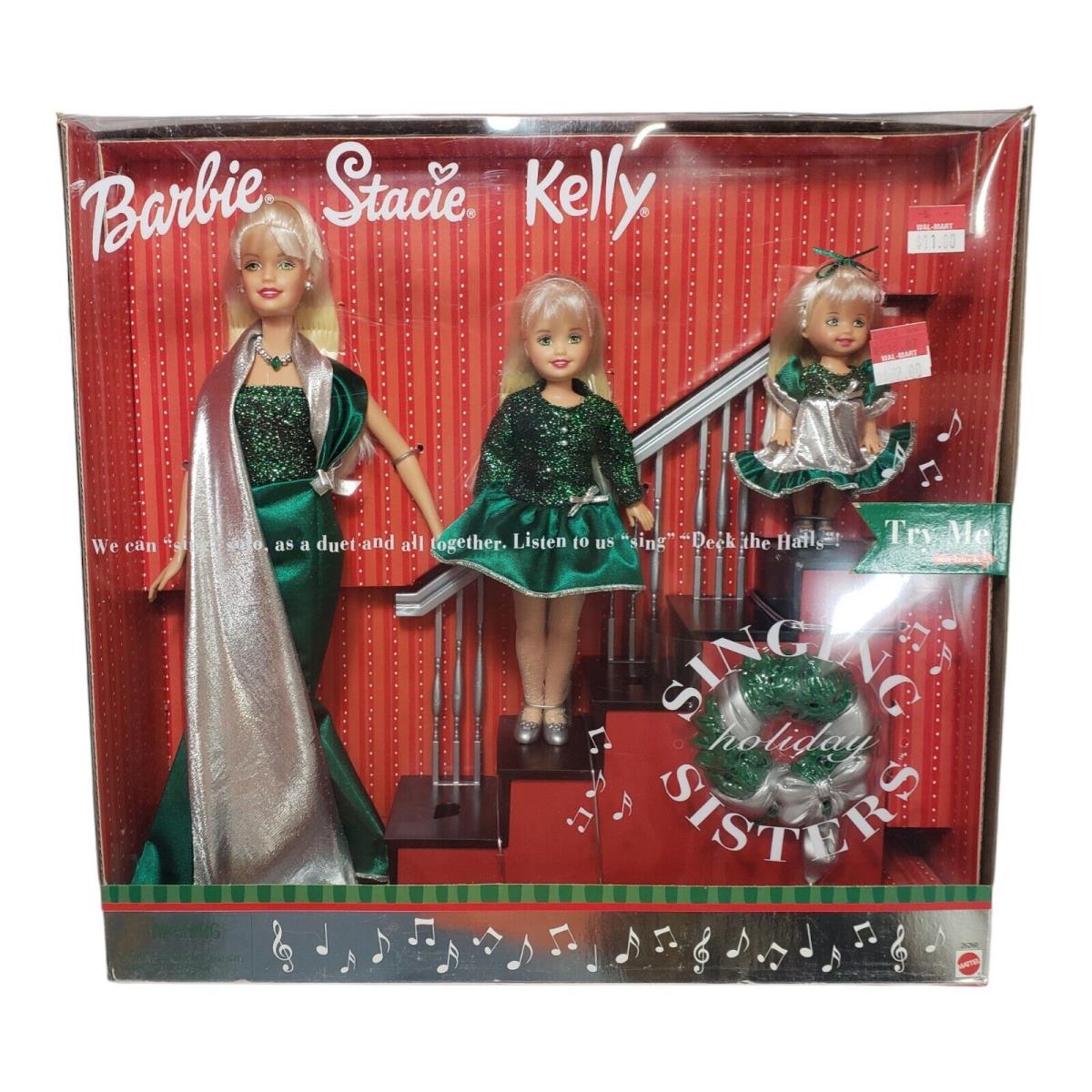 Barbie Holiday Singing Sisters Stacie Kelly Dolls 2000 Mattel 26260 See Note